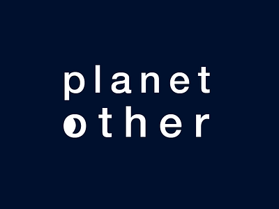 PlanetOther Logo Design 2 logo logo design minimal moon planetother space