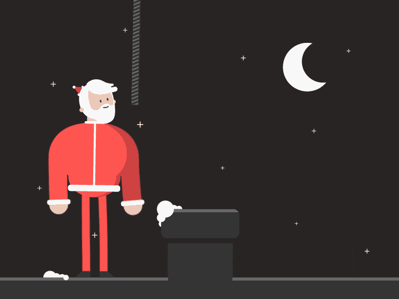 Santa Thief 2d after effects animation christmas gif holiday illustrator santa santa claus thief xmas