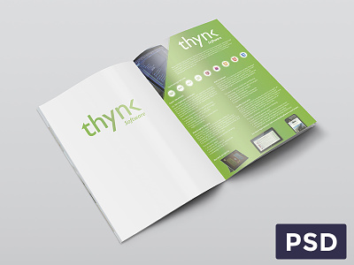 Thynk Software - Magazine advert branding download free freebie magazine page print psd thynk thynk software