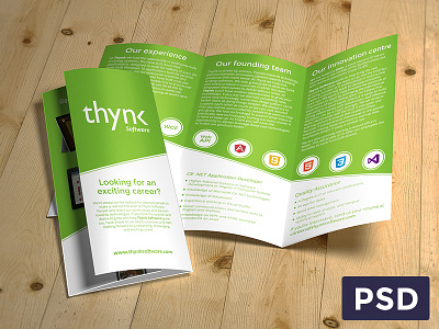 Thynk Software - Brochure (3 Fold) 3 fold brochure download flyer free freebie thynk thynk software