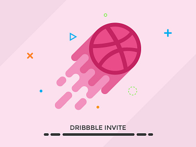 Dribbble Invites draft illustration invitation invite invites player