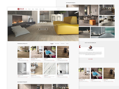 Home Decor Website card filter list menu products review table ui ux web website