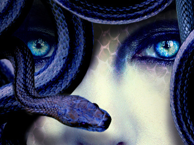 Medusa's Gaze design illustration photo manipulation