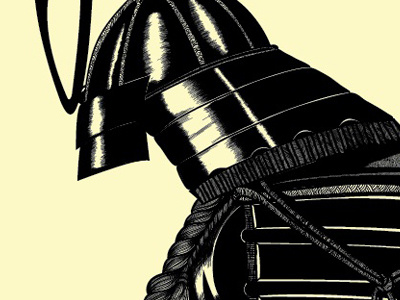 Samurai progress illustration vector