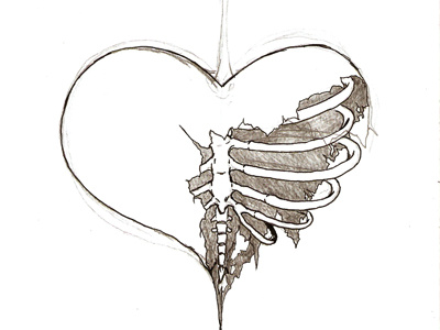 Broken Heart Drawing Art  Drawing Skill