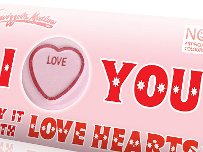 Love Hearts Tube candy concept love packaging sweets