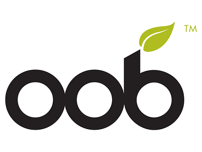 Oob Logo black brand branding bubble tea green green tea leaf london soft drink