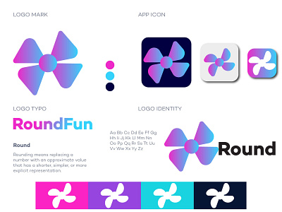 Roundfan logo I minimalist logo I modern logo app app logo branding design icon logo logo design minimalist logo modern logo modern logos professional logo professional logo design trandy 2021