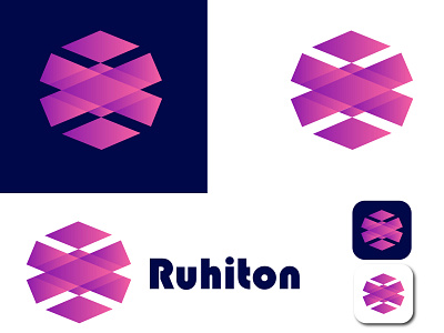 Ruhiton logo app app logo branding business logo business logos design dribble best short logodesign minimalist logo modern logo professional logo professional logo design ruhiton logo ruhiton logo trendy 2021