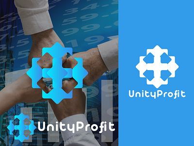 UnityProfit logo I modern + logo design