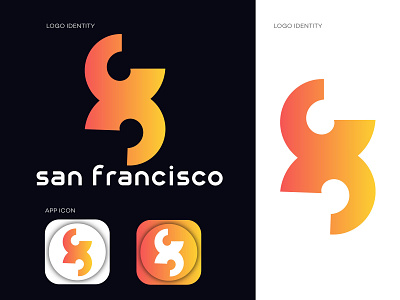 san Francisco logo - modern logo design app logo branding business logo dribbble best shot facbook logo logo design minimalist logo modern logo professional logo san francisco logo trandy 2021