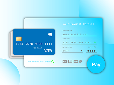 Daily UI :: 002 / Credit Card Checkout