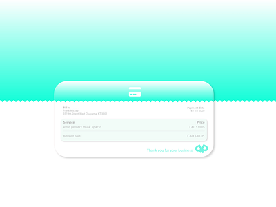 Daily UI :: 017 / Email Receipt