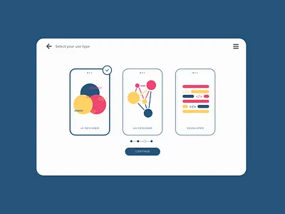 Daily UI :: 064 / Select User Type app branding daily100challenge dailyui dailyui064 dailyuichallenge design developer icon logo select user type ui uidesign uidesigner user interface user type ux uxdesigner uxuidesign web