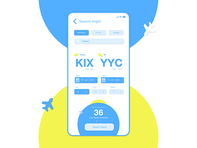 Daily UI :: 068 / Flight Search