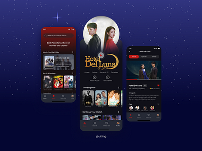 Movie streaming Mobile App app design film app film design korean mobile app mobile design movie app movieapp streaming app streaming app design ui design ui ux ux design