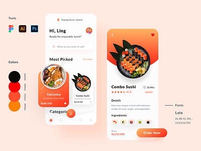 Food Delivery Mobile App app app design design figma food app food delivery app food order app mobile app mobile app design mobile design ui ui design uiux