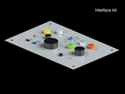 interface kit 3d arnold c4d interface kit render sound toy