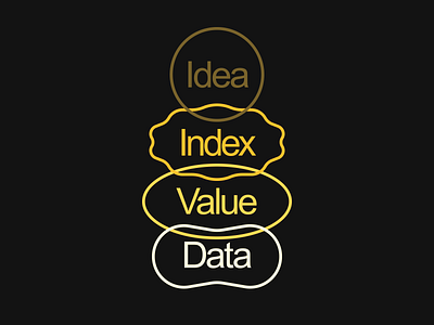 Idea Index Value Data series branding data graphic design idea index series value