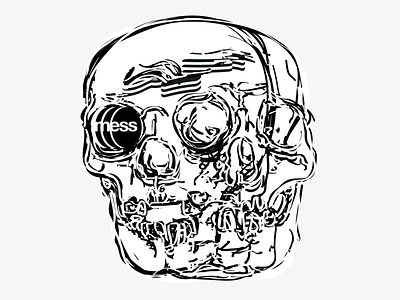 Mess series design graphic design illustration logo mess skull