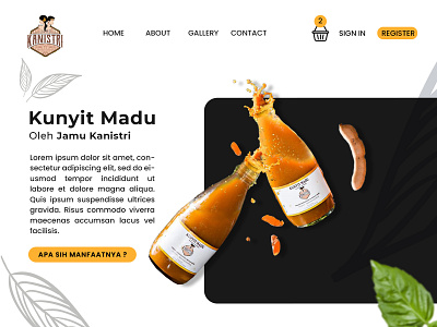 Test - Landing Page branding design food illustration landingpage webdesign