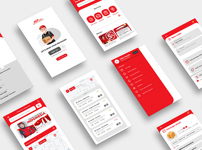 UI Design Apps - Unofficial J&T Express app design design instagram landingpage mobile ui phone app uidesign uiux unofficial webdesign