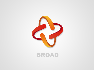 Broad Logo brand design first graphic graphics gray logo red shot ui yellow