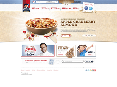 Quaker Arabia 2013 adaptation branding design icons interface ui ux visual website