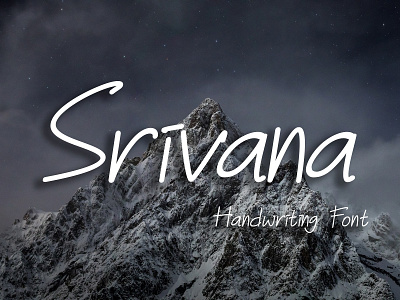 Srivana -Handwriting Font branding design font graphic design logo typography