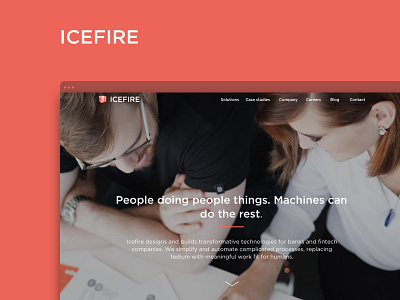 Icefire - Design language for the IT company branding design fintech idenity identity minimal product startup ui ux web