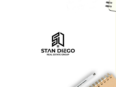 Stan Diego Real Estate Group awesome logo brand identity design branding broker business logo construction logo creative logo forsale graphicdesign house illustraion investment luxury minimalist logo modern logo property realestate logo realtorlife typography vector