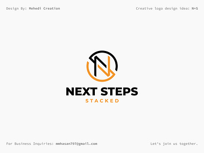 Next Steps Stacked - logo design