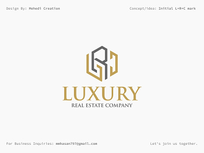 Luxury real estate company - logo design