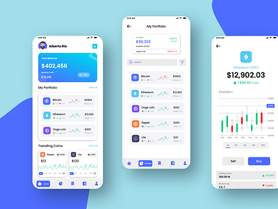 Crypto - Mobile App Design