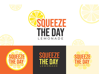 Squeeze The Day Lemonade branding graphic design illustration logo
