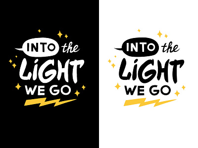 Into The Light We Go branding illustration logo podcast logo