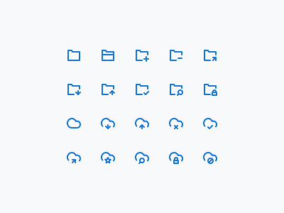 Folders and clouds 24px app design icons icons design icons pack mobile sketch ui ux