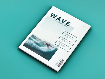 Editorial Design - WAVE branding design designstudio editorial design graphicdesign minimalistic surfing typography