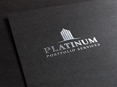 Platinum Portfolio Services building ci corporate identity logo platinum silver