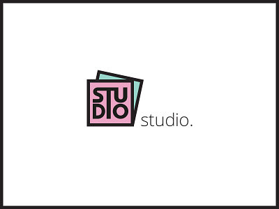 StudioStudio borders flat logo studio