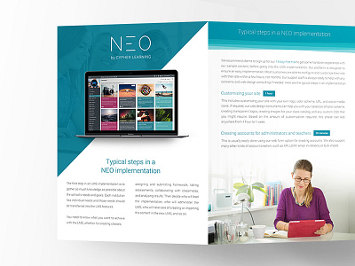 NEO Brochure brochure cover page document layout print