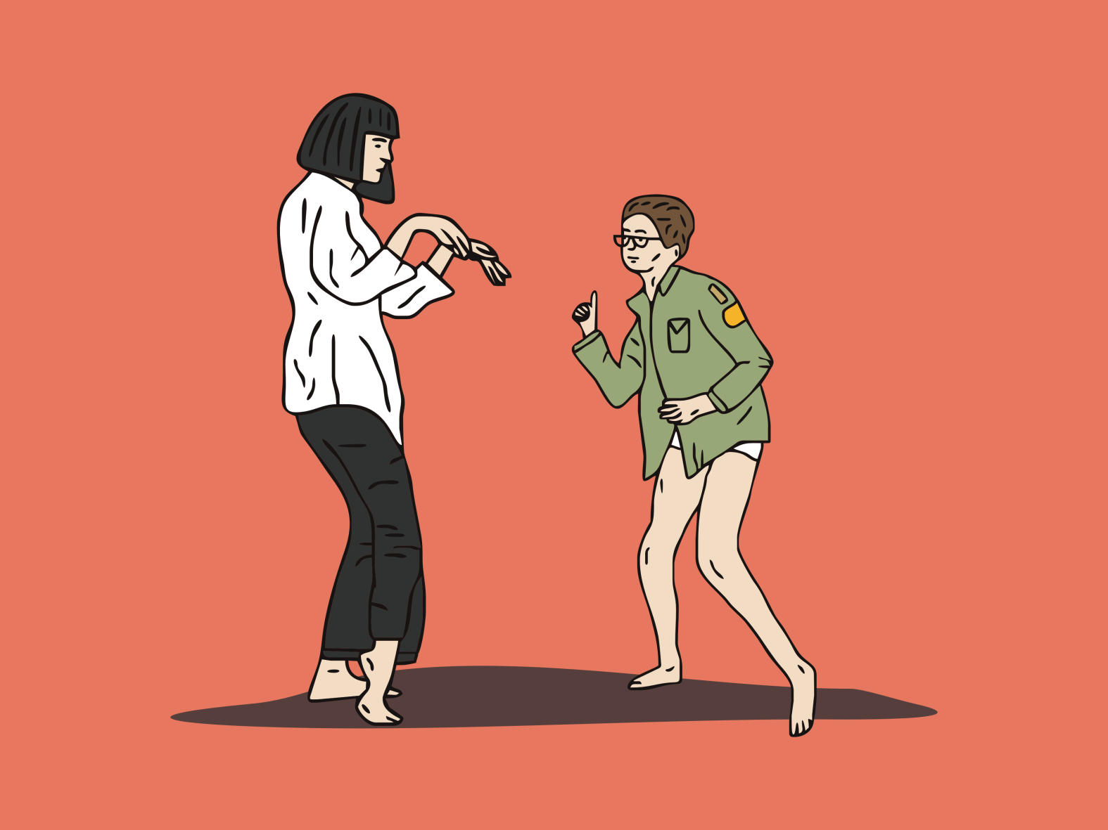 Pulp Fiction x Moonrise Kingdom designed by Oleksandr Grekhov. 