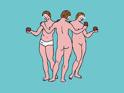 Three Graces (Raphael) illustration raphael vector