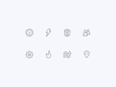 Fitness Icons dashboard fitness line icons