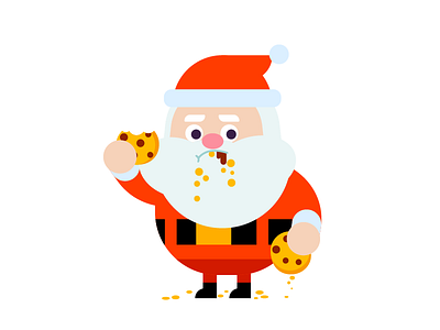 Santa Cookie appstore character christmas design imessage ios santa stickers