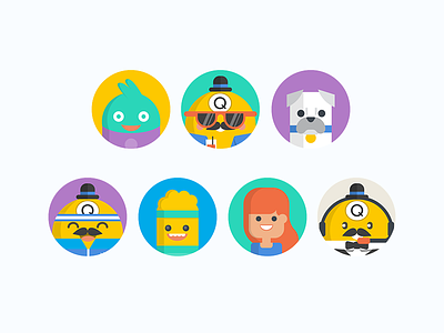 Bingo Game Avatars avatars bingo character design characters game graphics illustration