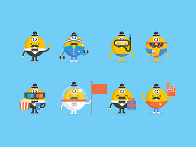 Bingo Characters bingo character character design graphics illustration mascot