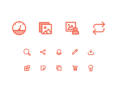 Woovtie icons application asset management dashboard desktop icon design line icons ui ux web app