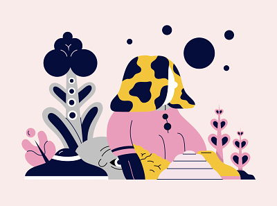 Natures Call bold colorful cute design illustration illustrator vector