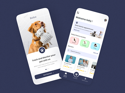 Pet care app design